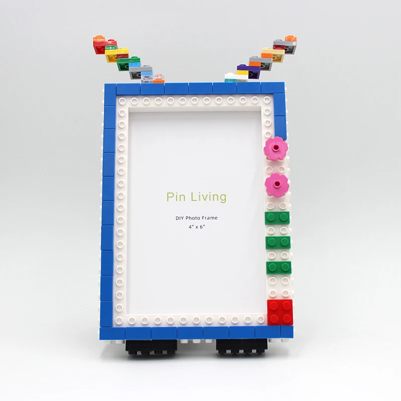 Pinliving DIY Spacetime TV Building Block Photo Frame Set الأطفال إطار الصورة الطفل اليدوية النشاط هدية #2
