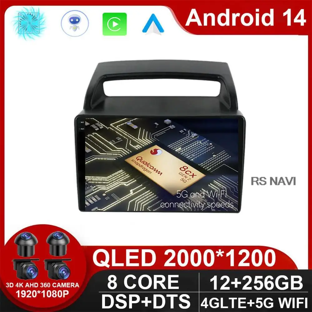 

Android 14 Carplay Auto WlFl + 4G для Kia Carnival VQ 2006 - 2014 Автомагнитола мультимедиа avideo плеер навигация головное устройство DPS BT GPS