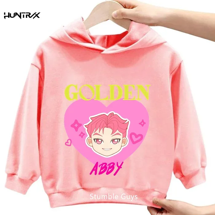 

3-14Y Unisex Kpop Korean-style Hooded Sweatshirt With Fun Cartoon Anime Prints, Fashion Casual For Kids' Fashion​