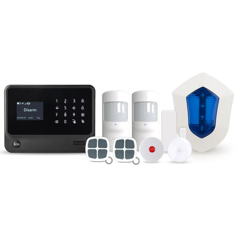 

Newest security alarm system GS-G90B from golden security alarmas para casas alarm system in shenzhen