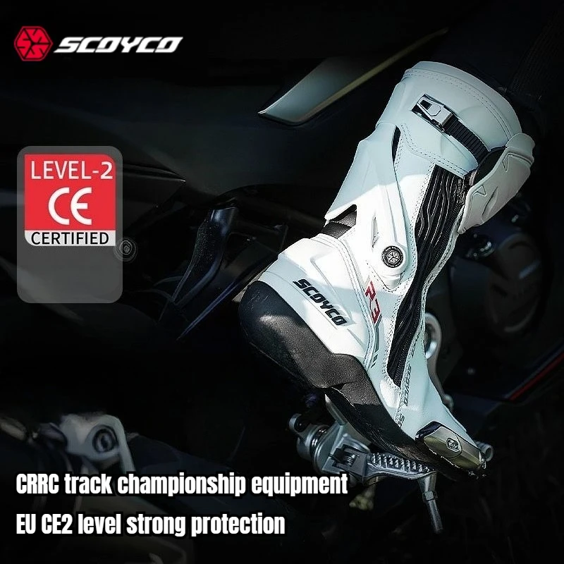 

NEW Knee-High Motorcycle Boots for Men Women Off-Road Highway Riding Durable Anti-Slip Sole Ankle Support All-Terrain Grip