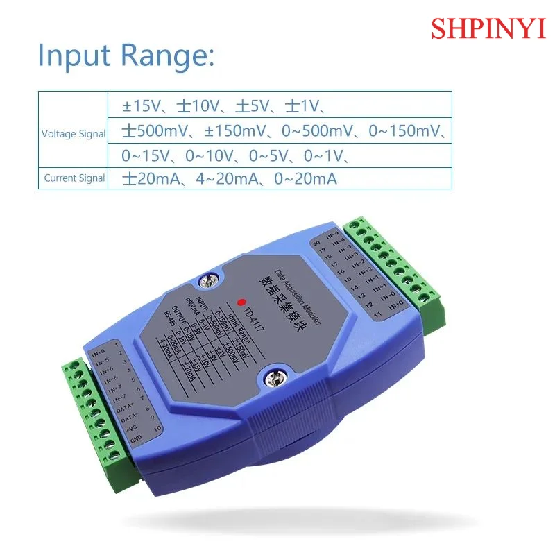 TD-4117 series 8-Channel High Common Mode Analog Collection module - Efficient for Industrial Applications