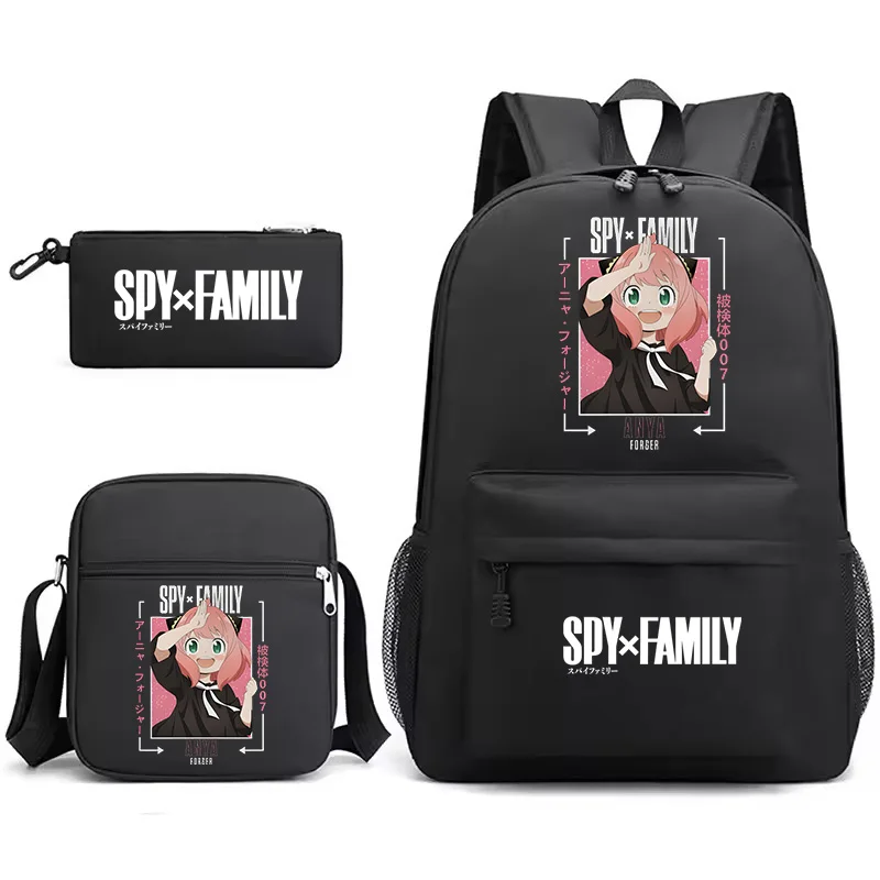 Spy X Family Anya Forger Backpack For Girls Boys 3pcs Set Children Rucksack Lightweight Students Shool Bags Women Laptop Mochila - view 6