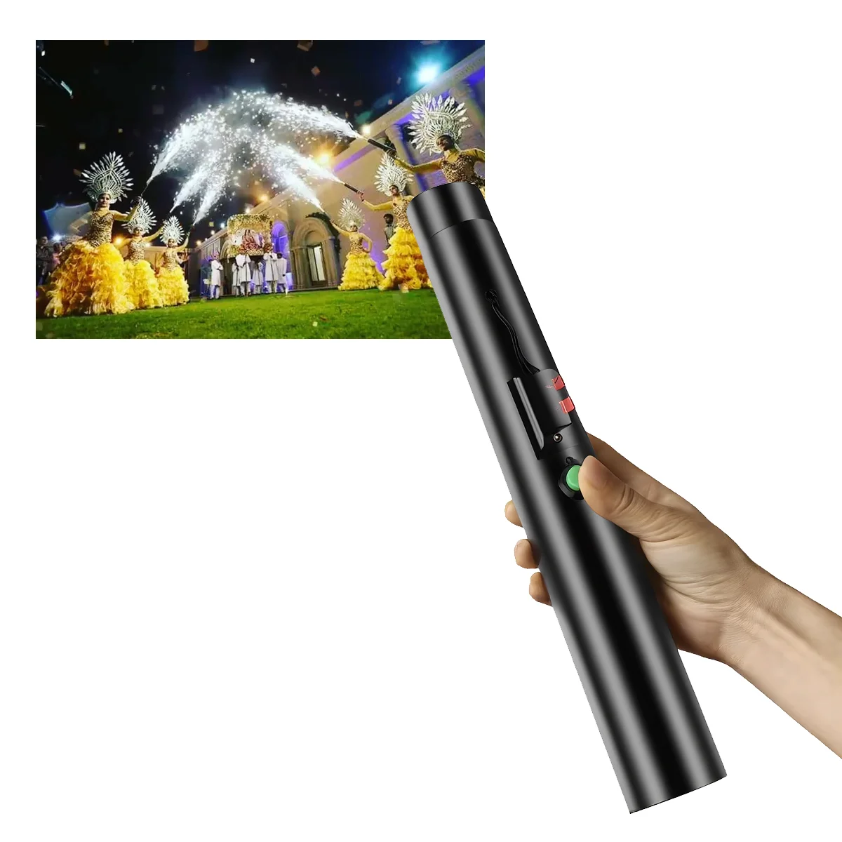 Party Grand Couple Entry Bride Dance Lightstick Marriage Handheld Cold Fountain Fire Works Pyro Wedding Event Stage Effect Spark