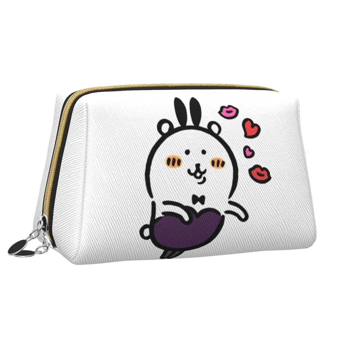 

Woman Joke Bear Cosplay Cosmetic Bags Large Home Makeup Pouch For Necessaries Vintage Print Storage Organizers