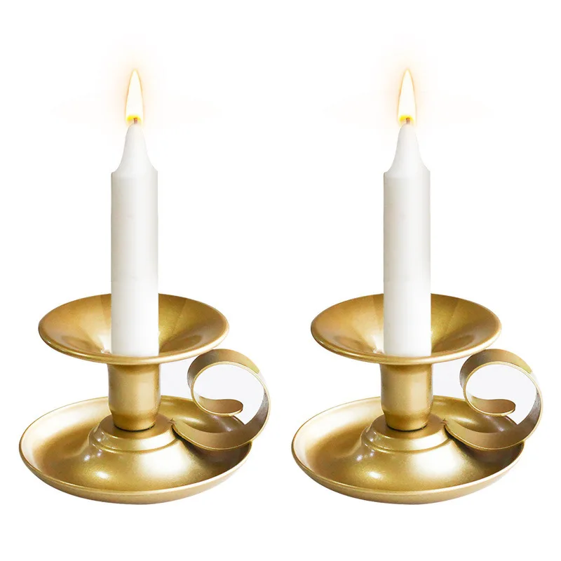

Cup Shape Candle holder Art Iron Candlestick Aromatherapy Candle holder Wedding Prop Retrol Home Hotel Restaurant Decoration