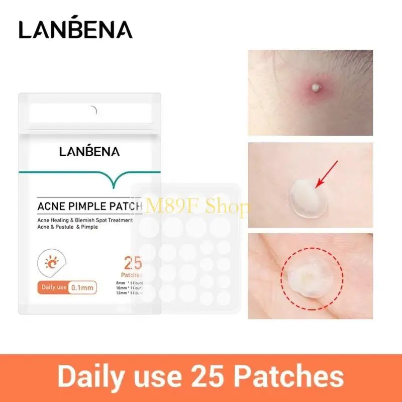 M89F Acne Pimple-Patch Translucent for Inflamed-Acne Improve Whitehead Day/Night Use