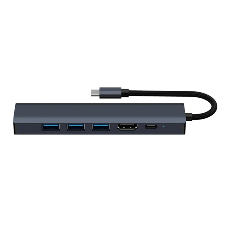 Top-PD RJ45 Docking Station For Thunderbolt Dock Adapter Type C To Usb 3 0 Splitter Hub Laptop Usb Expander Gigabit Hub