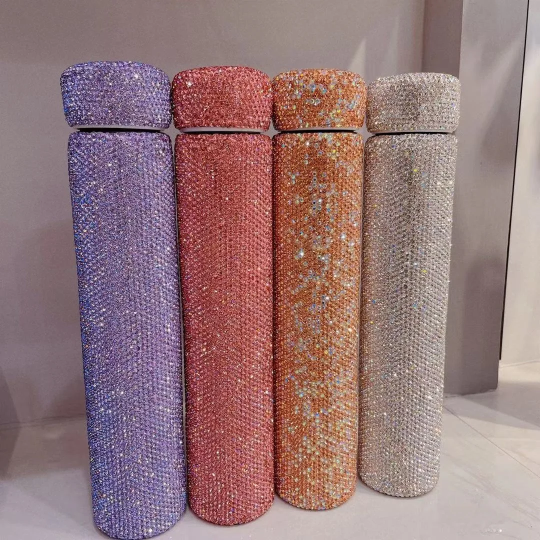 

Длинная ромбовидная встроенная бутылка для воды из нержавеющей стали с вакуумной изоляцией, чашка для кофейного adient, 280 мл, тонкая конструкция чашки с защитой от свободы