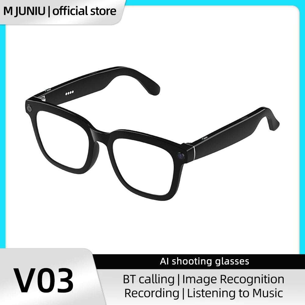 

2025 Smart AI Glasses Распознавание изображений Голосовое вещание Перевод диалогов Запись Офисный помощник ENC Шумоподавление