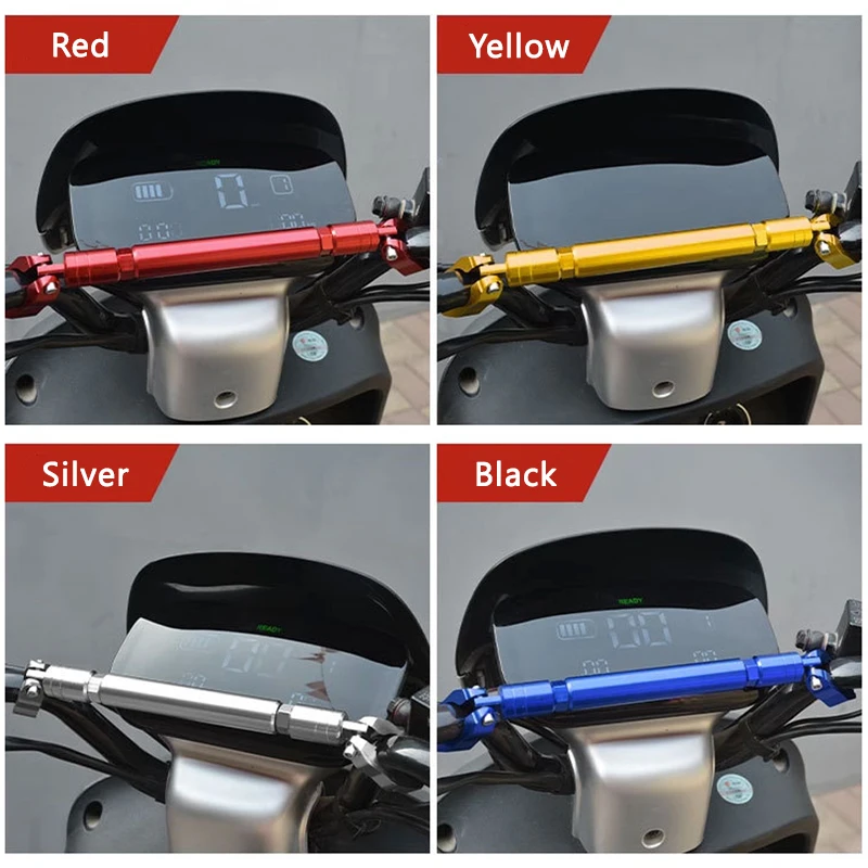 SEAMETAL Motorcycle Adjustable Handlebar Multi-functional Aluminum Alloy Thickened Balance Bar Motorcycle Waterproof Crossbar