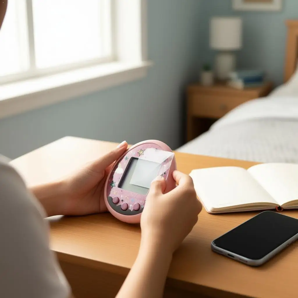 

For Tamagotchi Game Console Screen Protector 26*25 High Definition Anti-Scratch Protective Screen Film Pet Machine ﻿