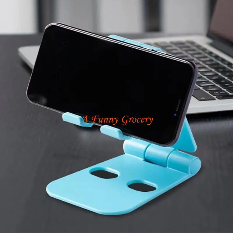 652E Adjustable Cellphone Cradle Holder Mount Foldable Stand for Watching Video