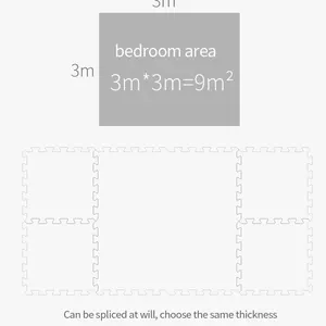 16pcs Babyspielmatten Eva Foam Puzzle Mat Children Zimmer Räume Aktivitäten für Babyverriegelungsboden Teppich 30*30 cm 10 Hauptverkaufsaktivität Teppich - №3