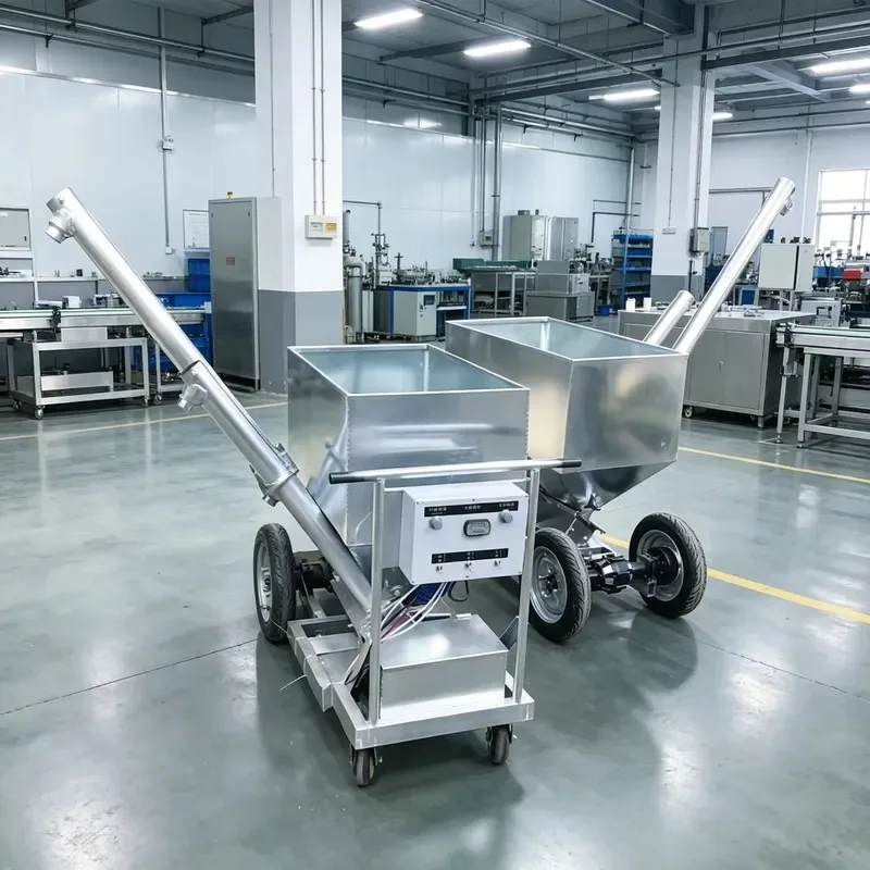 Automatic Poultry Feeding Equipment Farm Chicken Feeder Animal Feed Cart