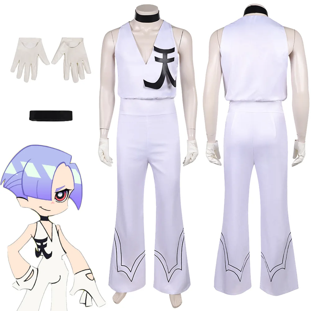 

Poly Ester Cosplay Fantasy Clothing Suits Anime Panty And Stocking Costume Disguise Adult Men Roleplay Party Outfits