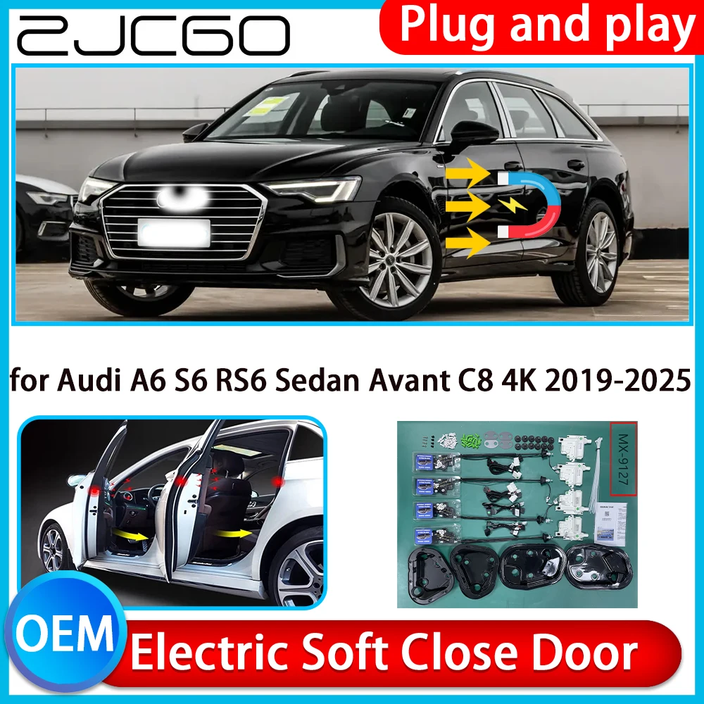 

for Audi A6 S6 RS6 Sedan Avant C8 4K 2019-2025 Auto Pull Car Soft Close Kit Door Power Latch Electric Door Catch Soft Closing
