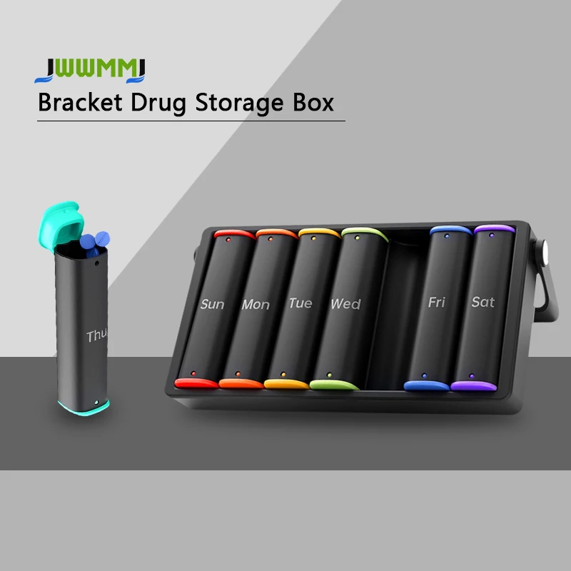 

1pcs Weekly Pill Organizer for 2 times a Day PM Medicine Case Large 7-Day Daily Vitamins And Medication Storage