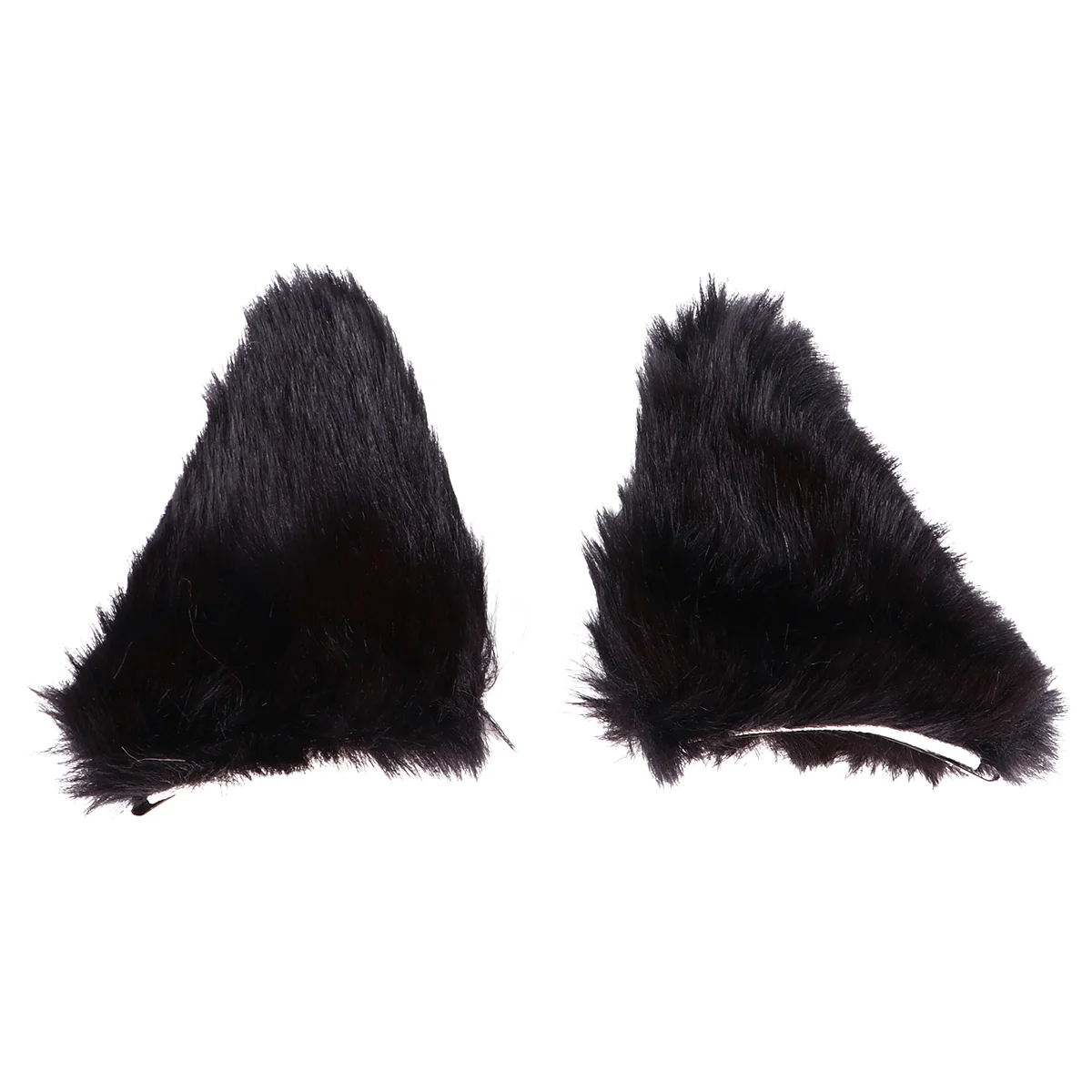 

2 Pcs Cat Ears Hairpin Halloween Costume Accessory Durable Clips Party Headwear Fox Supplies Flannel