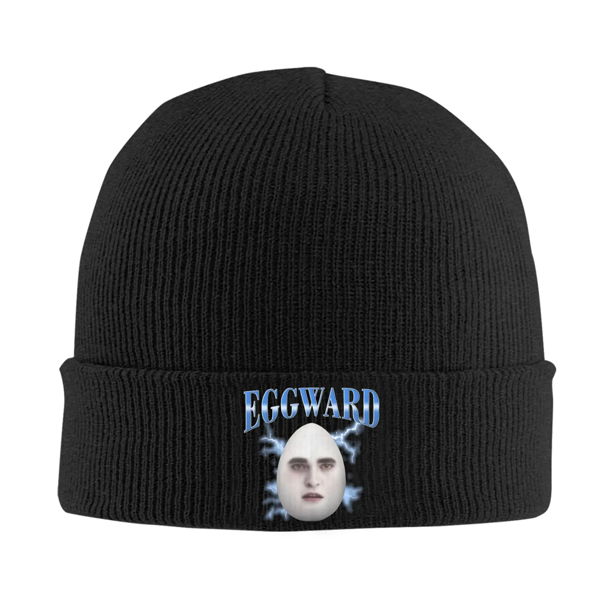 Eggward Silly Meme Parody Egg Edward Knitted Caps Women's Men's Beanie Autumn Winter Hat Acrylic  Warm Cap
