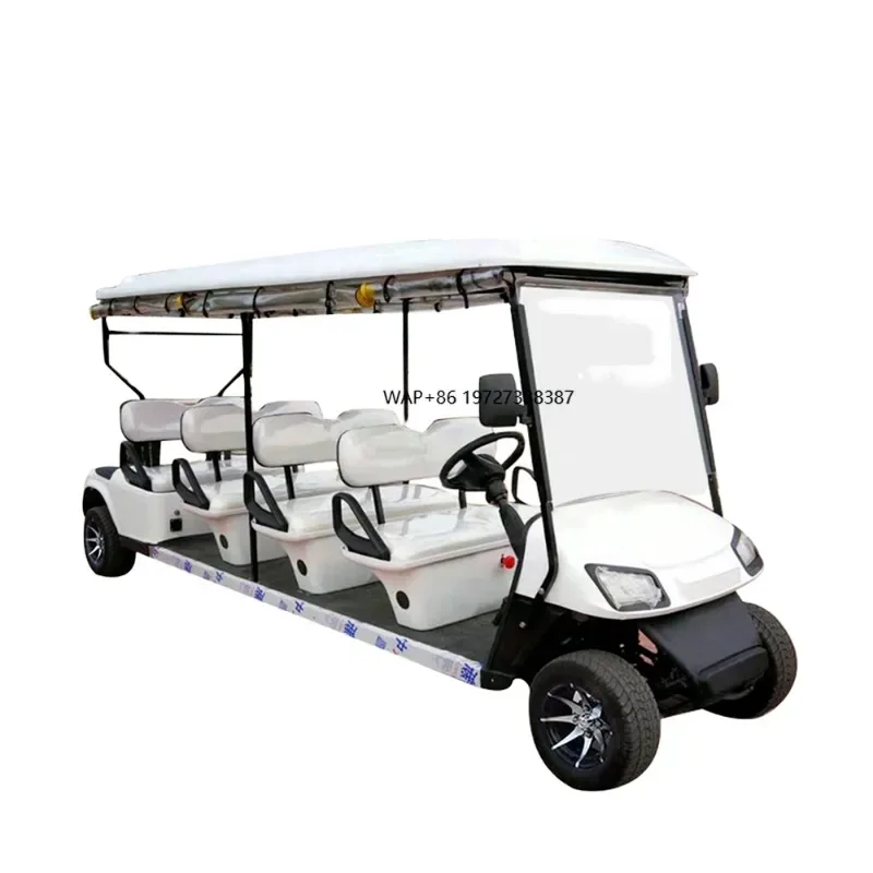 

High Quality 8-Seater Luxury Electric Lithium Golf Cart Fast 72v 48v Battery EEC DOT GCC Certified Steel Plastic Material