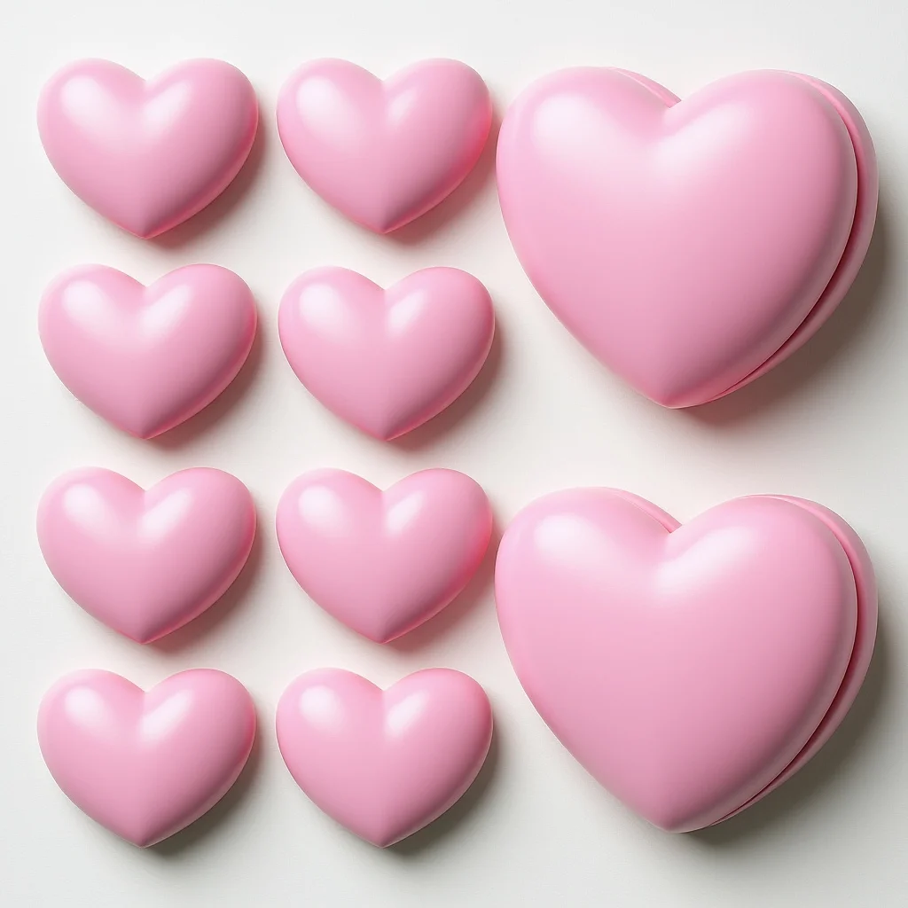 

10Pcs Silicone Tennis Racket Vibration Dampener Heart Design Shock Absorption for Stable Comfortable Play Experience