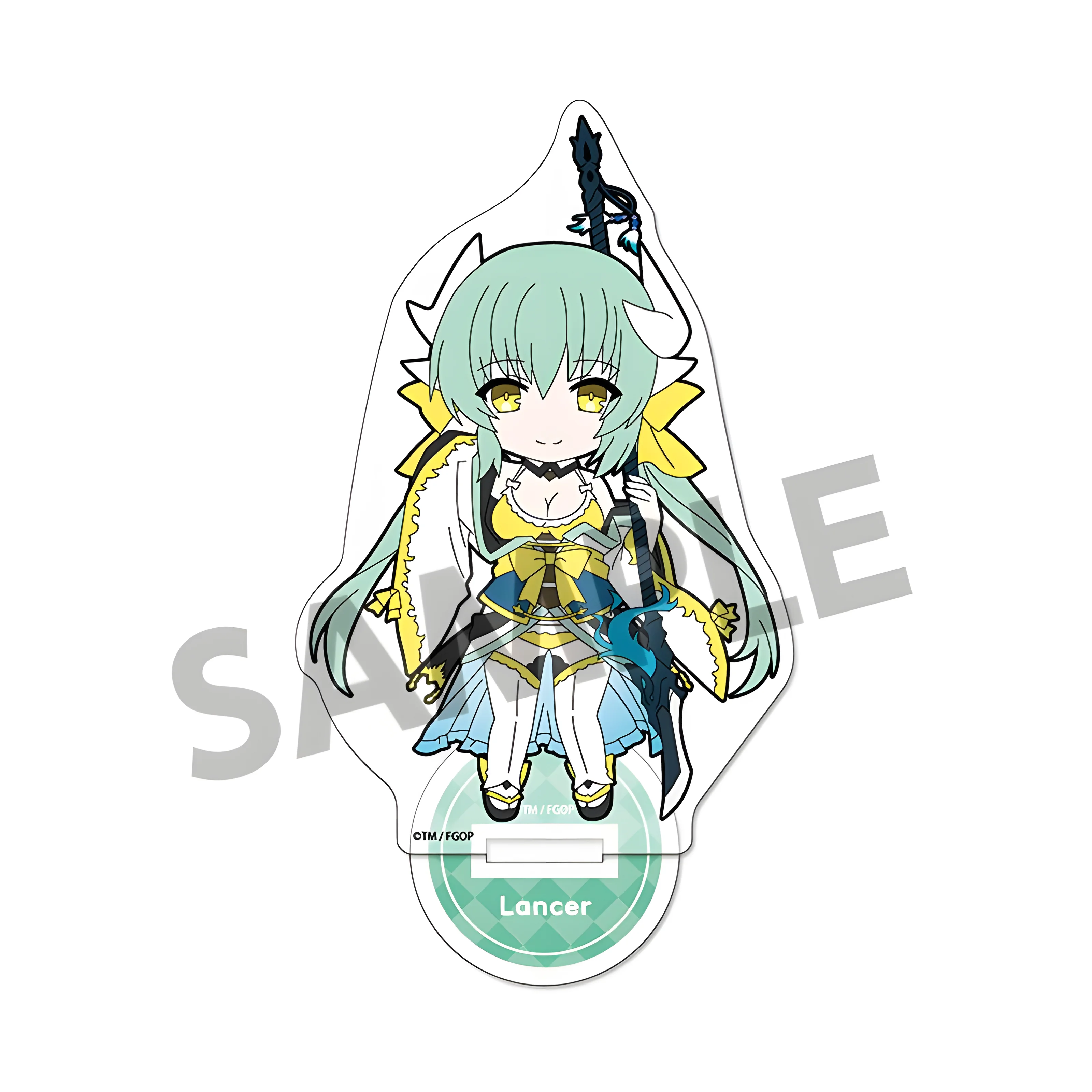Fate/Grand Order Vol.7 Archer Altria Pendragon 10cm Acrylic Stand with Key Chain Fan for Collectors And Anime Fans