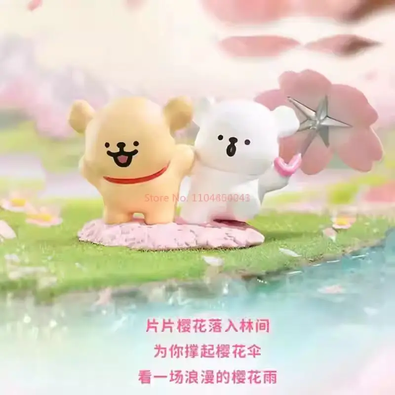 حار الأصلي Funism المالطية صندوق أعمى رومانسية أزهار الكرز سلسلة صندوق الغموض Kawaii دمية سطح المكتب الحلي لطيف هدية