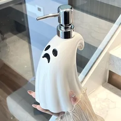 400ml Creative Ghost Shaped Ceramic Liquid Soap Bottle Kawaii Halloween Lotion Bottle Shower Gel Shampoo Bottles Bathroom Supply