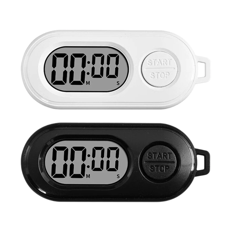  Mini Keychain Timer Alarm Device With Loud Buzzer For Gym Cooking Study
