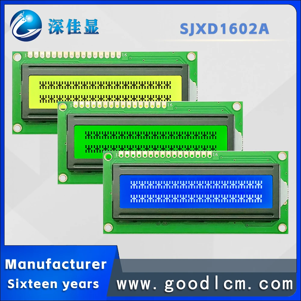 Russian display font 1602a character LCD display screen LCM module SPL780D-02 drive Two line 16-character display 3.3V power