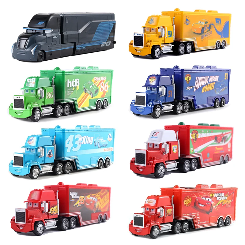 Disney Pixar Cars Car 2 3 Jackson Storm Diecast Metal Lightning McQueen Truck Mack Chick Hicks King Hudson Cruz Ramirez Kid Gift