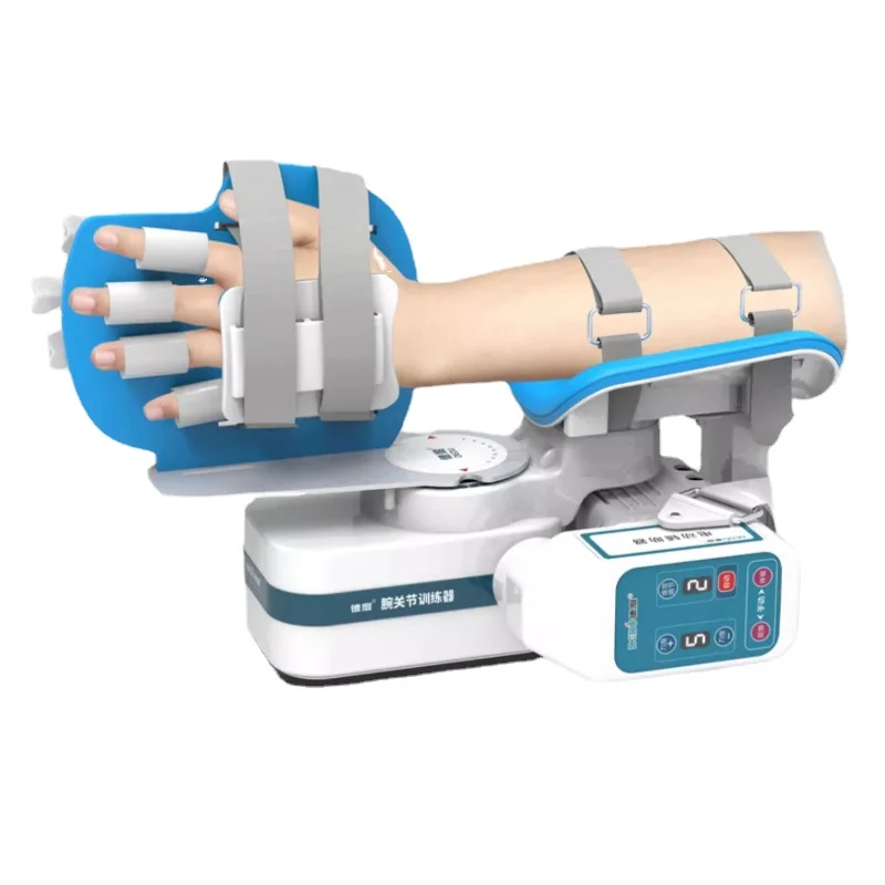 Wrist joint rehabilitation training equipment for finger flexion and extension function training robot hand