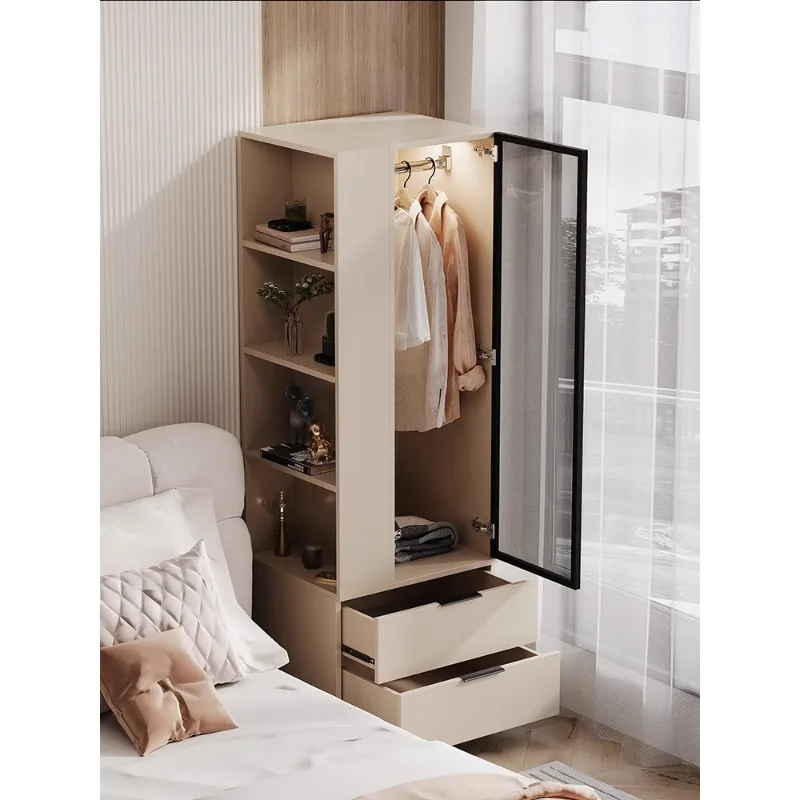 Customized Bedside Small Wardrobe, Household Bedroom, Small Unit, Modern and Minimalist