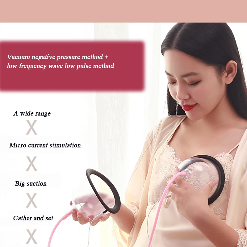 Pemijat dada arus mikro cerdas, pemijat dengan layar LED untuk perawatan payudara, pijat tekanan negatif