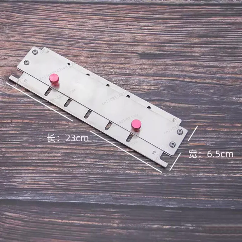 Belt divider adjustable positioning auxiliary ruler belt cutting ruler handmade DIY leather crafts shoulder strap cutter