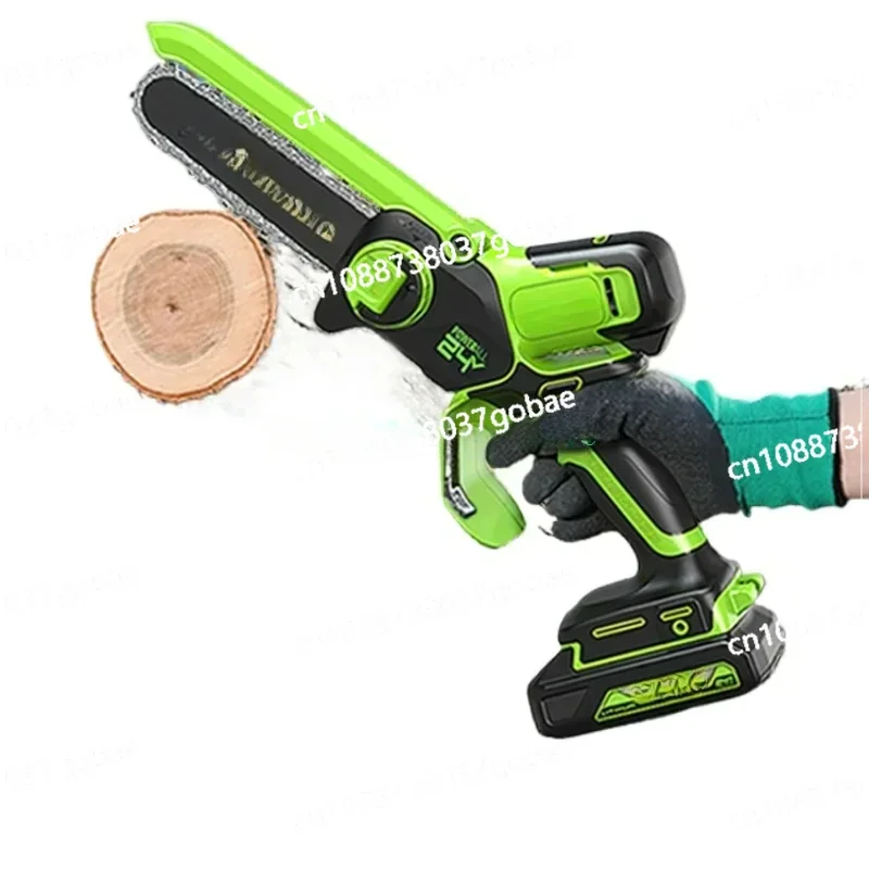 Household Small Handheld Rechargeable Logging Lithium Battery Carpenter'S Wood SA Chain Saw 24V