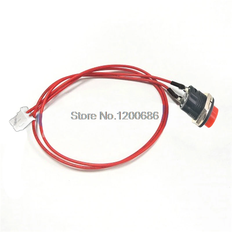 15CM PH 2,0 16MM R13-507 16MM 125V 6A 22AWG pequeño impermeable auto-reinicio momentáneo botón PH2.0 interruptor de botón arnés de cables