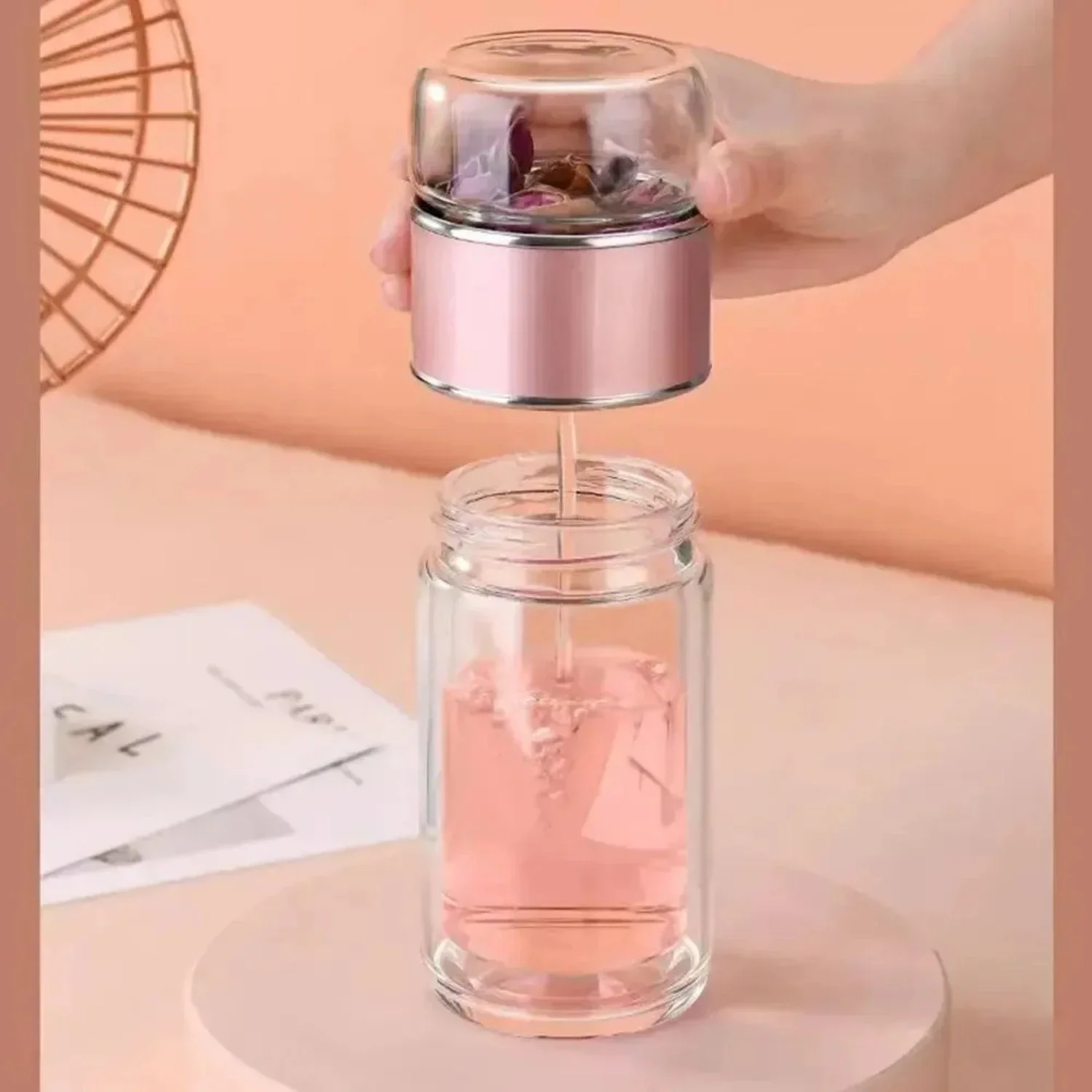 350 مل/500 مل، Parede Dupla، Infusor De Chá، Resistente Ao Calor، Copo De Água، Garrafa De Filtro، Aparelho Para Bebidas De #6