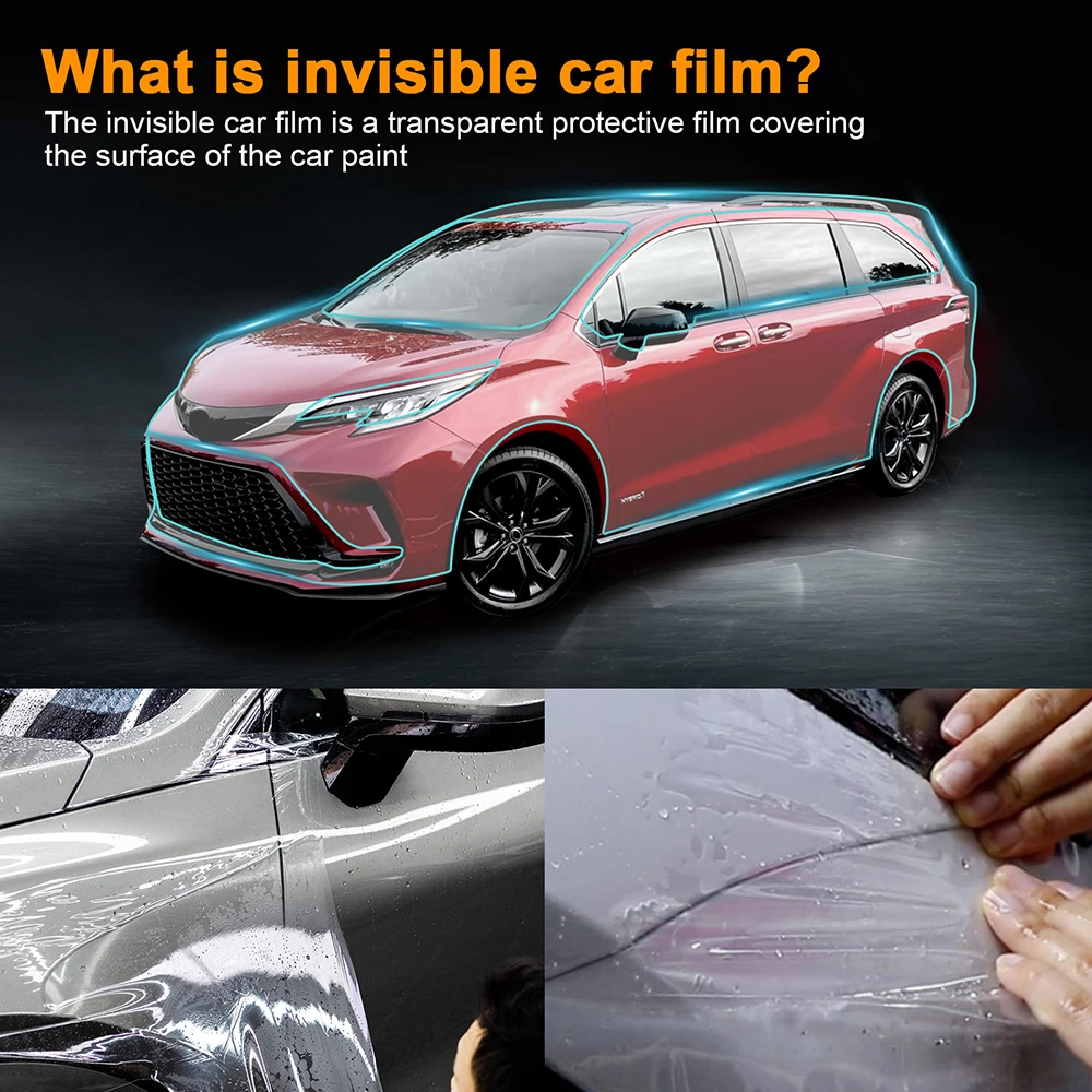 

for Toyota Sienna 2022 2023 TPU Scratch Resistant Invisible Car Paint Protection Film 8.5mil Clear Bra PPF Decal Kit Accessories