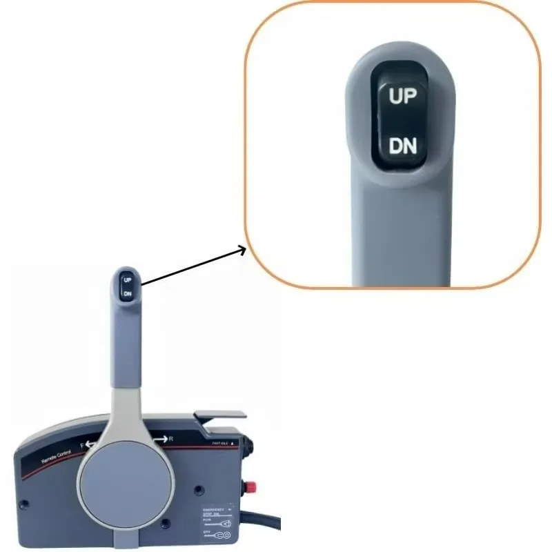 Outboard Remote Control Box, Premium Side Control With Trim and Tilt Switch,16 FT 10 Pin Wiring Harness For Yamaha 703