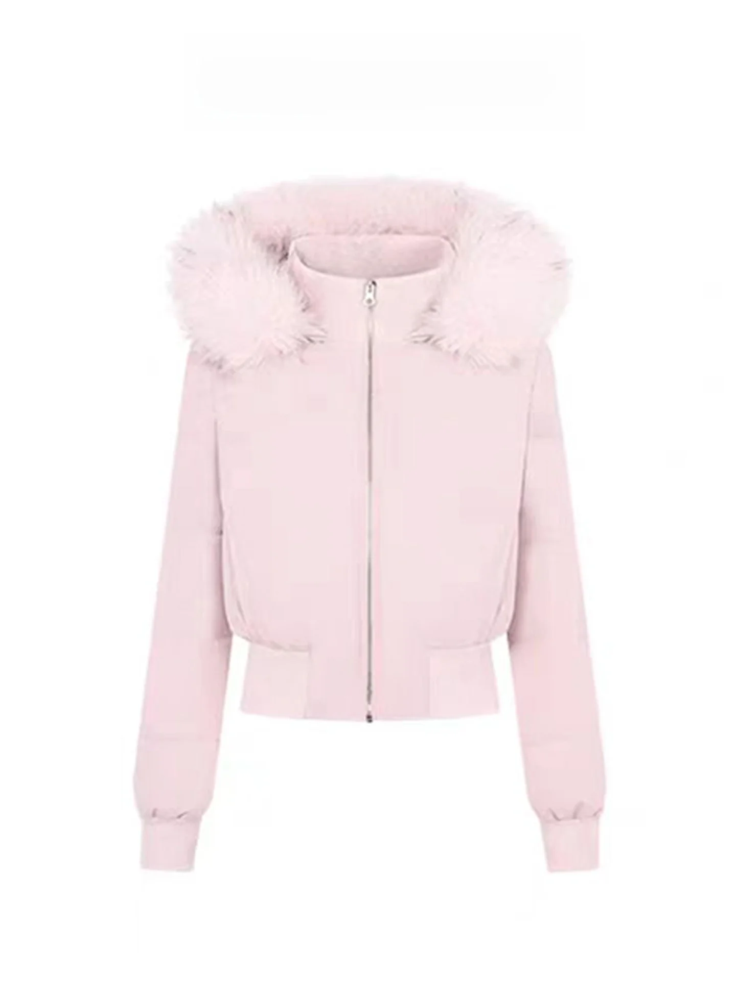 

Утепленное зимнее пальто Sweet Sle с меховым воротником, хлопковое, женское, теплый, стройнящий, универсальный, антивозрастной, корейский стиль