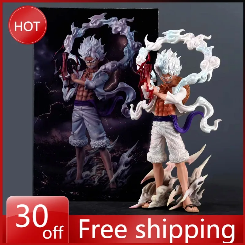 

25cm Nika Monkey D. Luffy One Piece Figure Animation Peripheral Model Pvc Action Collection Desktop Ornament Decoration Toy Gift