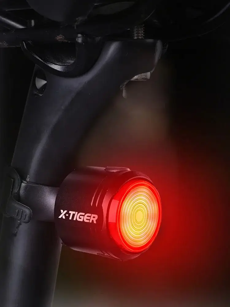 AliExpress X-TIGER Bike Rear Light High Brightness Smart Brake Sensing Light IPX6 Waterproof LED Charging Taillight MTB Bike Accessories