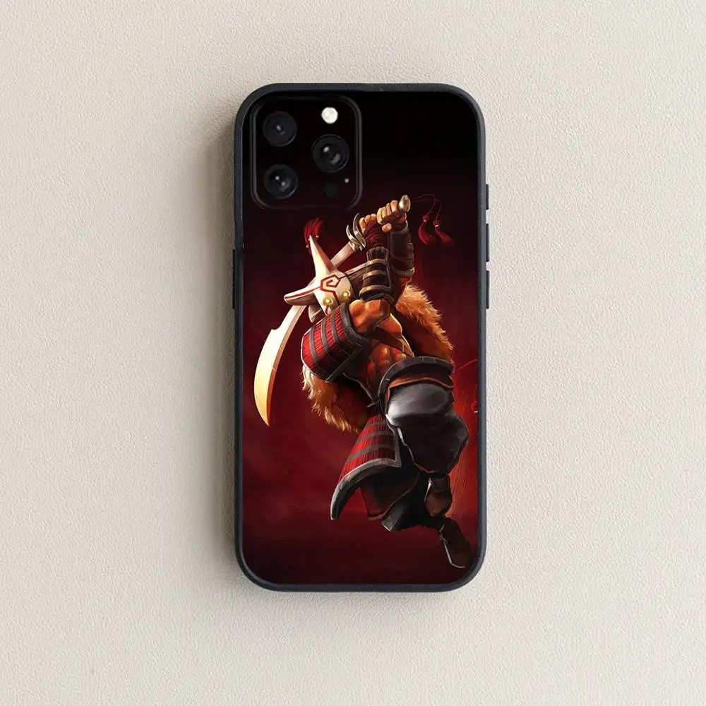 حافظة هاتف D-Dota 2 الرائعة لهاتف iPhone 17,16,15,14,13,12,11 Plus,Pro Max,XS,X,XR,SE,Mini,8,7,غطاء أسود من السيليكون الناعم #5