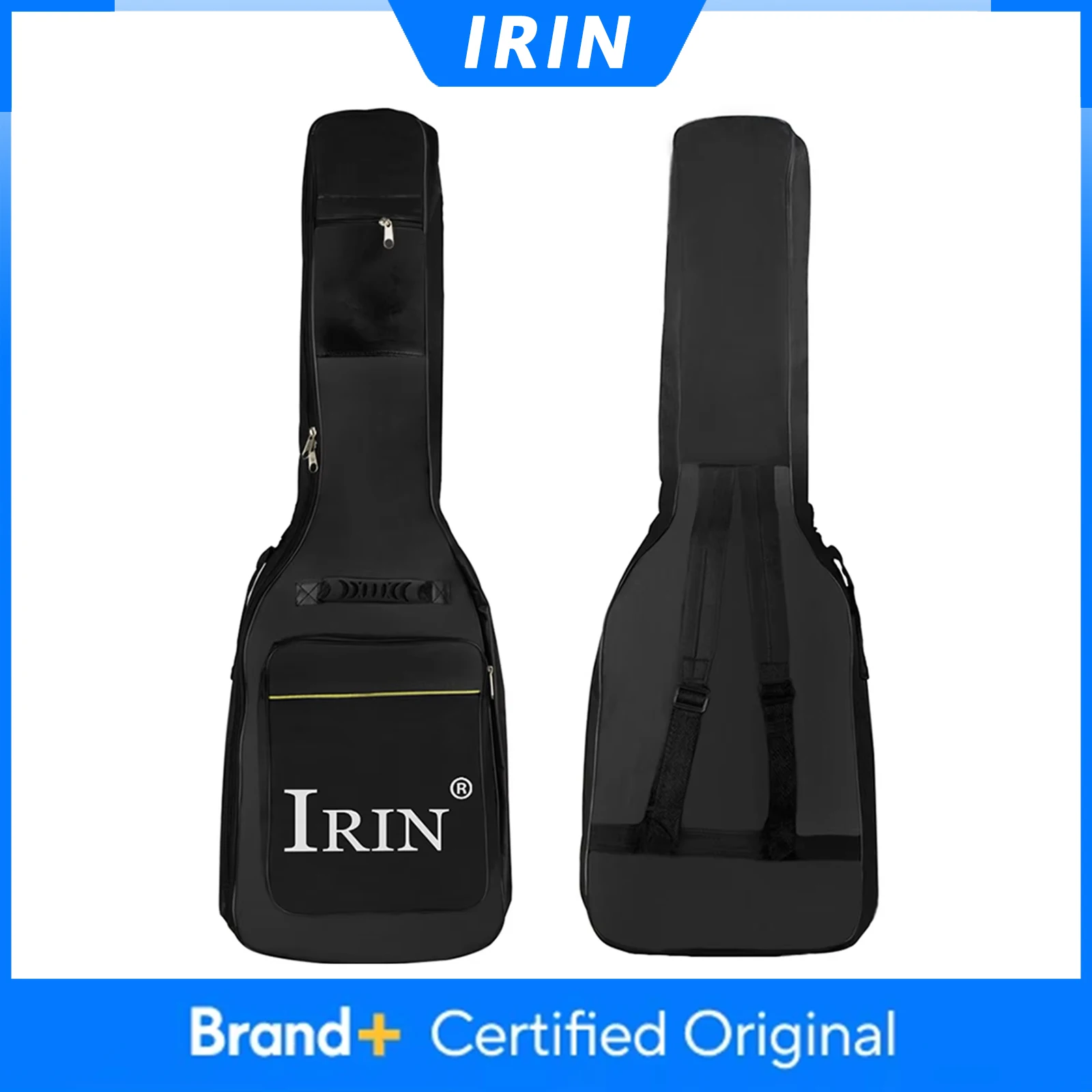 

IRIN Electric Guitar Case 600D Waterproof Guitarra Bag Double Strap Padded Guitar Backpack Thickening Bag Guitar Accessories