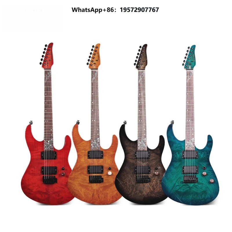 E296 Cheapest Basswood Bass Electric Guitar 6 Strings Guitar Music Instrument for Beginner or Performance