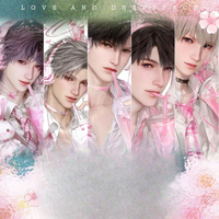 The 2025 Bestseller Love and Deep Space Sakura Pink Series Features Qi Yu Shen Xing and Qin Che in A Rectangular Shape