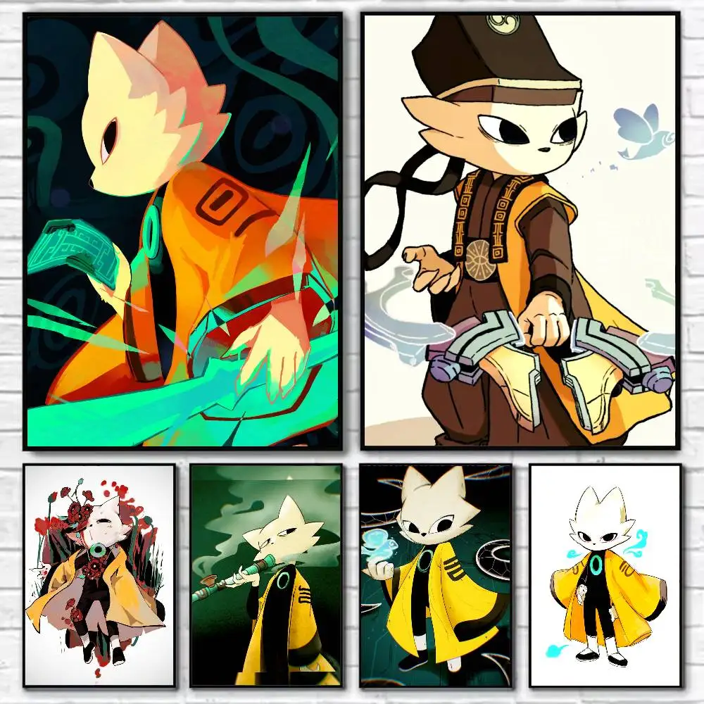 Game N-Nine S-Sols Cute Yi  Waterproof Self-Adhesive Wall Poster for Bedroom Living Room Home Decor