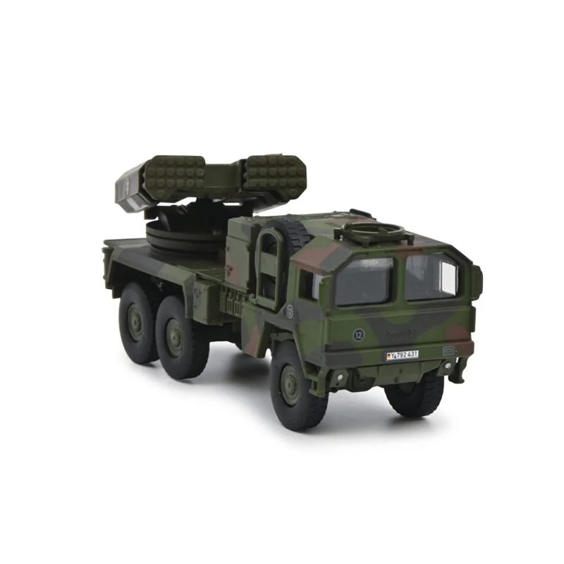 1:87 Scale Diecast Alloy Military MAN KAT1 7t.gl.LAR Truck Toys Cars Model Classics Adult Collectible Souvenir Gifts Display